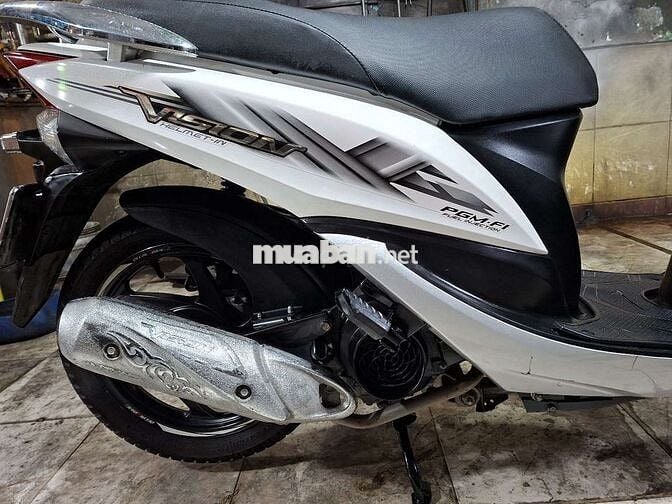 Honda Vision FI 2012 Trắng-bạc-đen