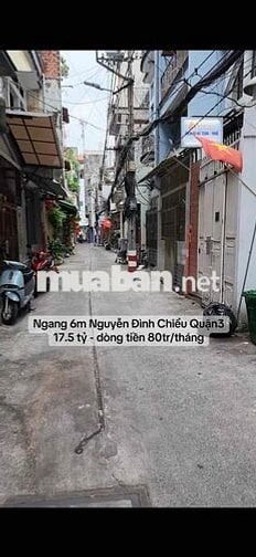 17.5 tỷ - toà nhà ngang 6m Nguyễn Đình Chiểu Quận 3. 🌹2% + pocket 4.