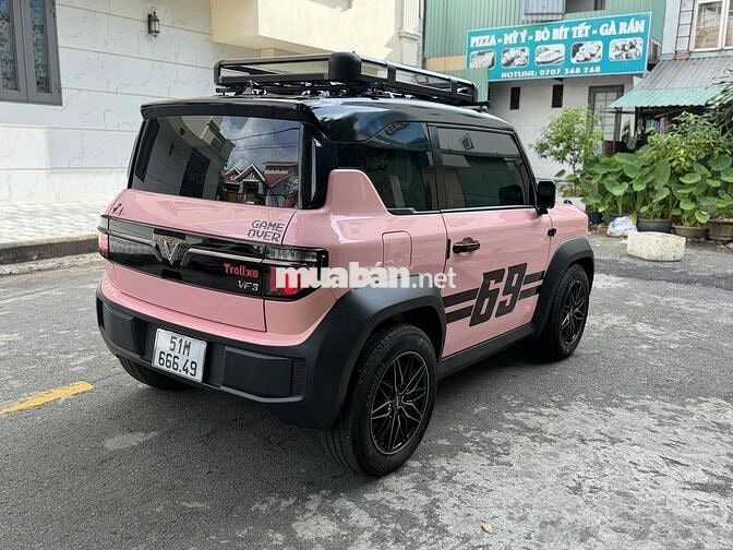 VinFast VF3 Hồng 18000 km thuê pin 900k