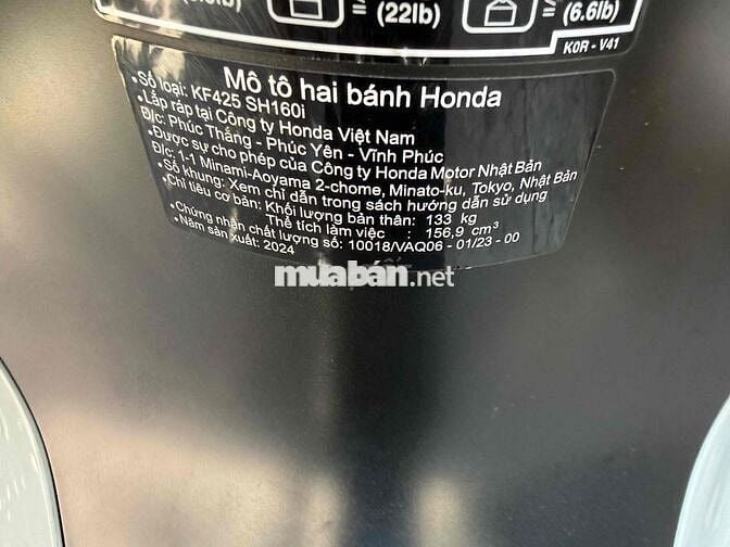 SH 160i ABS 2024 Xám 8034 km chính chủ