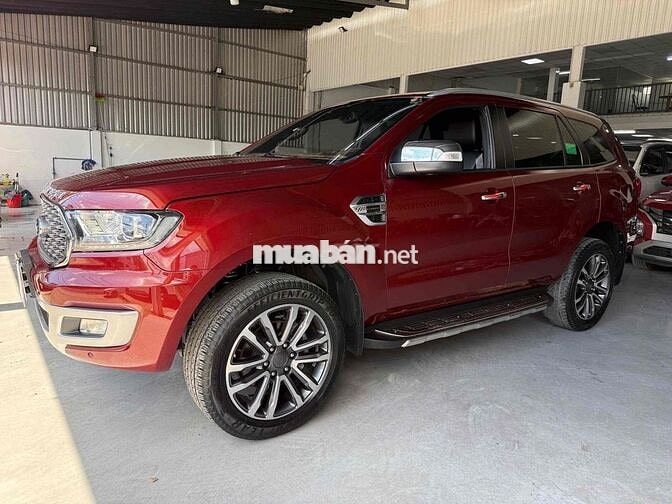Ford Everest Titanium 2021 2.0L Dầu 4x2 Turbo Đỏ