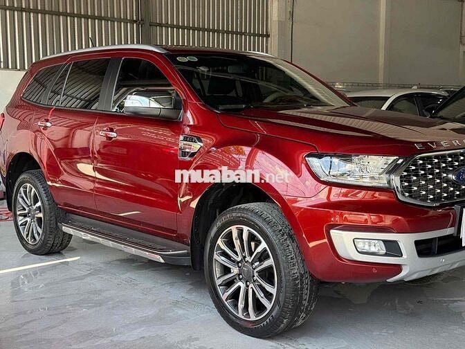 Ford Everest Titanium 2021 2.0L Dầu 4x2 Turbo Đỏ
