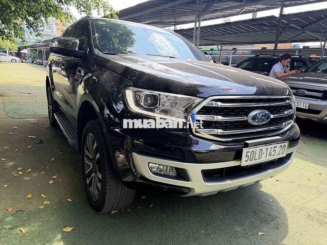 Ford Everest Titanium 1 cầu 2019 Đen 95.000 km