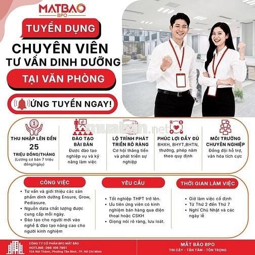 [TÂN BÌNH] Nhân viên Tư Vấn Sữa Dinh Dưỡng Abbott