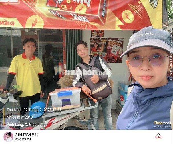 [MIKIRI] Tuyển 2 Bán Hàng GT Bến Tre (chợ+Tạp hóa)