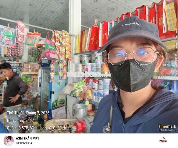 [MIKIRI] Tuyển 2 Bán Hàng GT Bến Tre (chợ+Tạp hóa)
