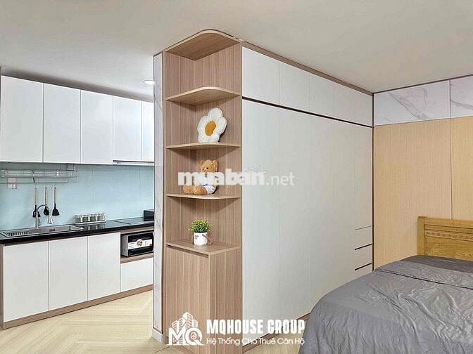 PHÒNG MỚI XÂY THANG MÁY BAN CÔNG STUDIO FULL NT RỘNG 50M2 KẾ AEON HUIT