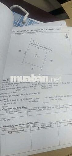 ✨ 💎 CẦN BÁN LÔ ĐẤT 
/-strong Dt 71.6m2.....Ngang 8m.5.....(Nở hạo...)