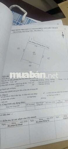 ✨ 💎 CẦN BÁN LÔ ĐẤT 
/-strong Dt 71.6m2.....Ngang 8m.5.....(Nở hạo...)