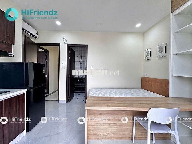 PHÒNG STUDIO BAN CÔNG THANG MÁY NHẬN XE ĐIỆN+PET ĐẦY ĐỦ NỘI THẤT