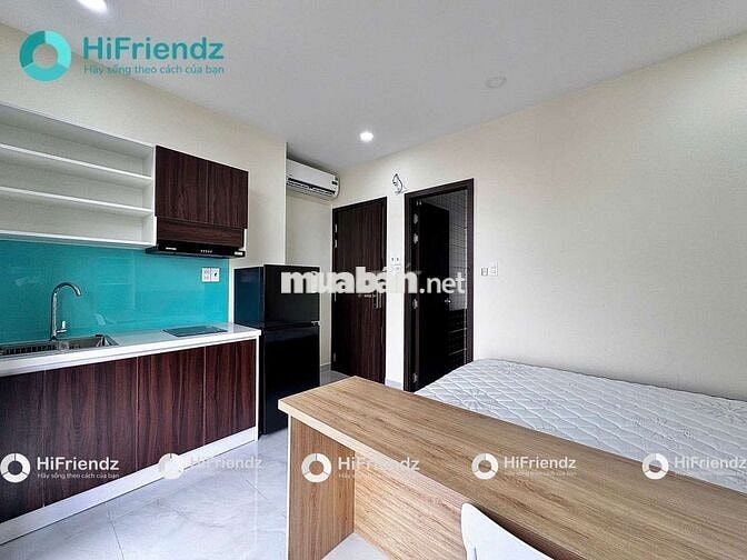 PHÒNG STUDIO BAN CÔNG THANG MÁY NHẬN XE ĐIỆN+PET ĐẦY ĐỦ NỘI THẤT