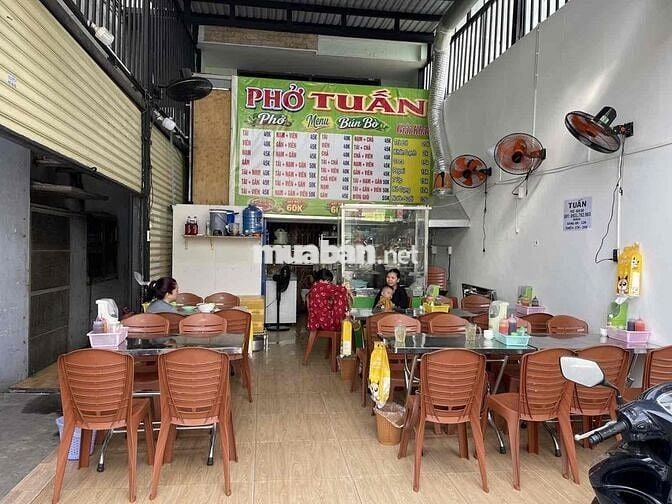 SANG RẺ QUÁN PHỞ CHỈ 49tr , sân rộng 8m ( 10 bàn ) , Lề đường 4m .