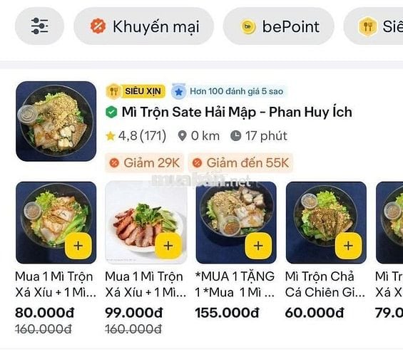 SANG NHƯỢNG QUÁN MÌ TRỘN KÈM TRẠM SẠC XE ĐIỆN – GIÁ TỐT