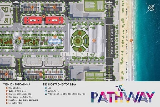 Căn Hộ 3PN The Pathway Sầm Sơn Giá Tốt View Quảng Trường