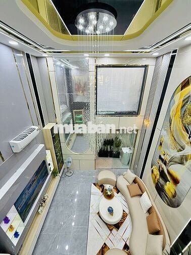 Nhà Nguyên căn Trệt lửng 4 Lầu Có 5PN CÓ Thang máy 450ky Hẻm 8m 1 trục