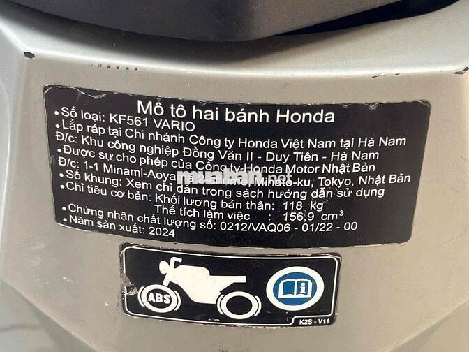 Honda Vario 160 cầm đồ thanh lý
