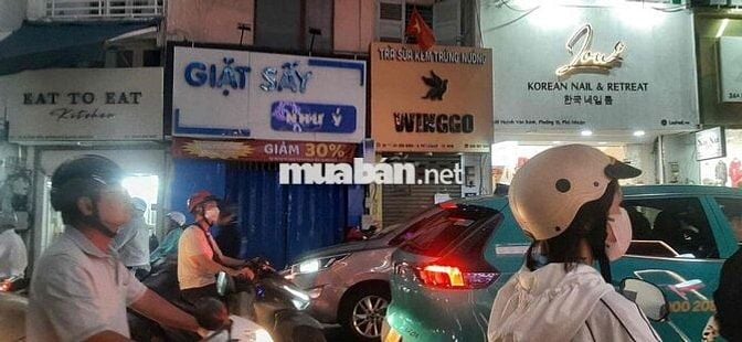 bán nhà 3 tầng mặt tiền đường ,QPN đường xá ko bị ngập lụt