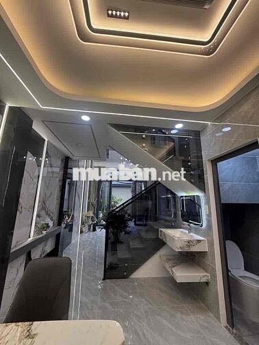 NHÀ ĐẸP 4 TẦNG - HƯƠNG LỘ 2 NGÃ TƯ BỐN XÃ 4X13M Hẻm 4M