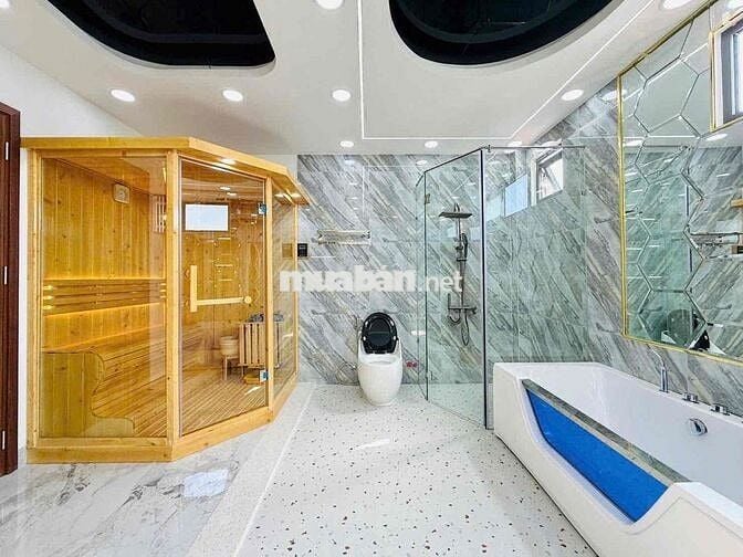 cho thuê nhà thang máy phan huy ích (4x16) lửng , 4 lầu , 5pn , 7wc