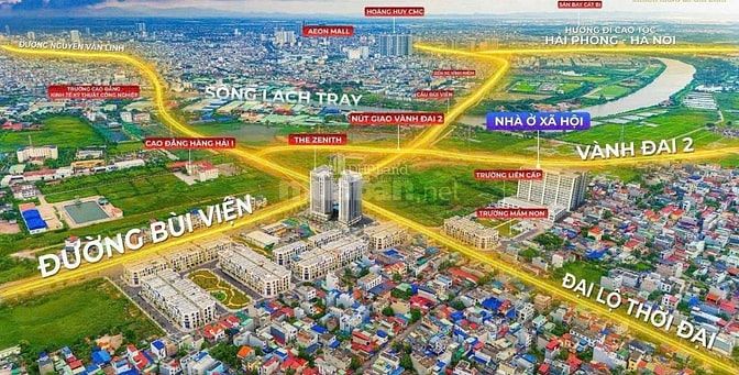 Chỉ với 1,9 tỷ sở hữu ngay căn hộ 1PN-56m2 tại The Zenith Hải Phòng 