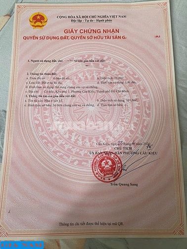 BÁN NHÀ MẶT TIỀN : 9 CÔ BẮC - P. 1 - Q. PHÚ NHUẬN - TPHCM.