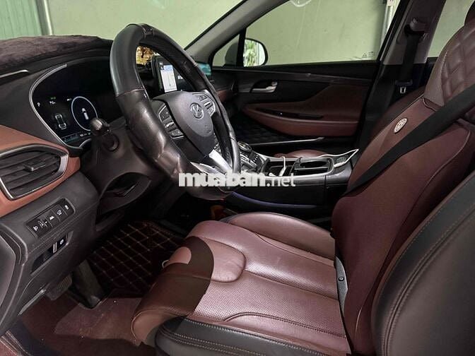 Hyundai SantaFe 2024 Xăng lai điện màu Nâu