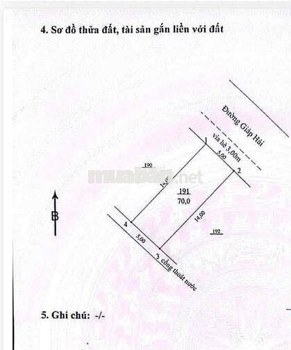 Đất Mặc Tiền Giáp Hải Đuòng 5m5 Khu Dân Trí Cao Sơn Trà Đà Nẵng  Diện