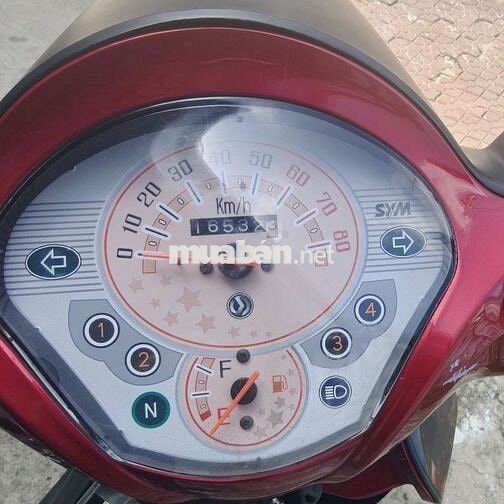 SYM Angela 50cc 2019 Đen Đỏ