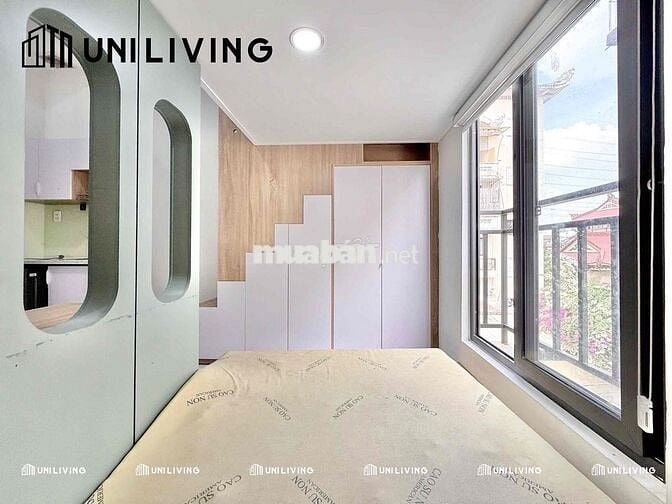 GẦN ĐH VĂN LANG, PHÒNG CÓ GÁC - 2 KO GIAN NGỦ, FULL NỘI THẤT - CỬA SỔ