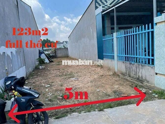 Đất thật 100%-123,8m2 giá 1tỷ120 đường Tỉnh Lộ 7 xãPhước Thạnh Củ Chi