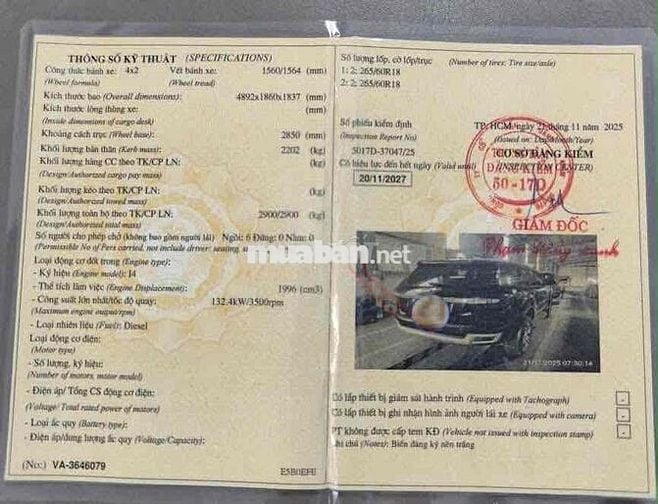 Ford Everest Trend 2019 Diesel 2.0L 7 chỗ Đen