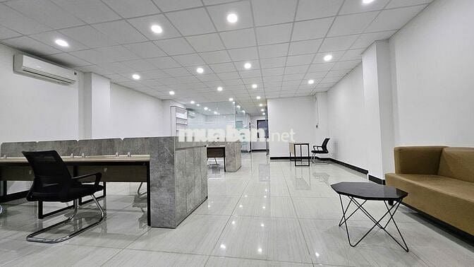 Cho thuê văn phòng 75m2 full nội thất, máy lạnh, 15Tr/tháng