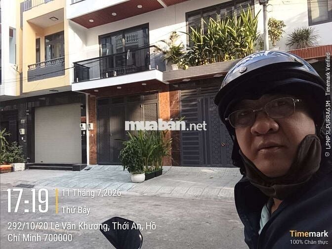 nhà khu phân lô vip đường nhựa 12m - lê văn khương