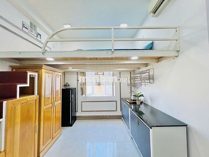 PHÒNG GÁC CAO FULL NỘI THẤT CỬA SỔ LỚN ĐÓN NẮNG PHẠM VĂN CHIÊU, GÒ VẤP