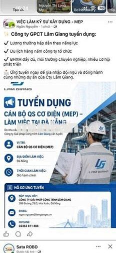 TUYỂN DỤNG QS CƠ ĐIỆN