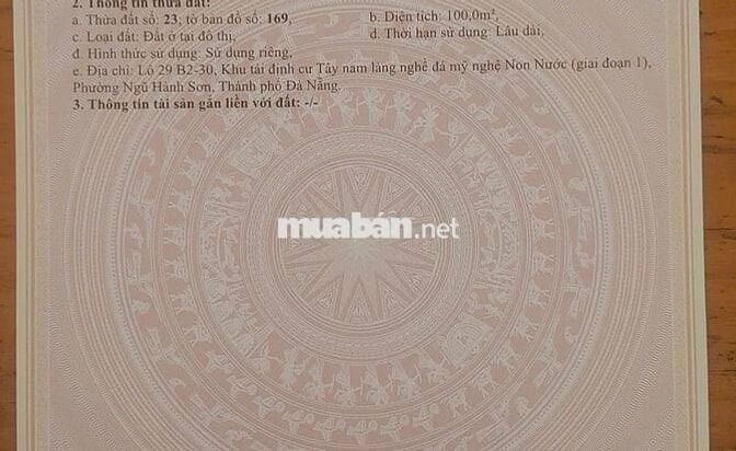 Bán đất làng đại học, khu tây nam làng nghề,cách FPT 200M,sát Biển