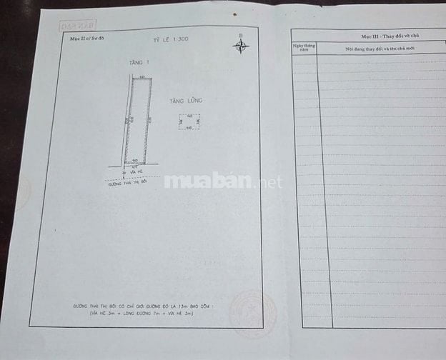 Chính chủ bán nhà 2 mặt tiền trước sau 264 Thái Thị Bôi 140m2
