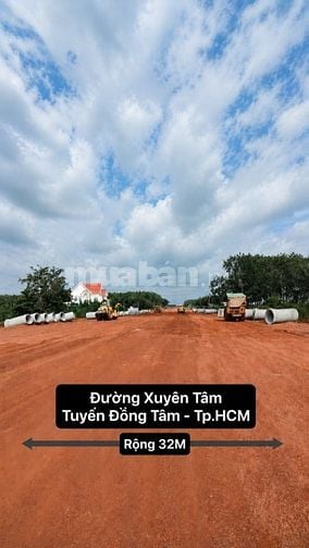 Bán mảnh đất mặt tiền đường Xuyên tâm Đồng Phú sổ sẵn
