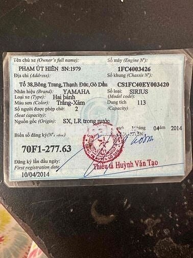 Yamaha Sirius 2014 Trắng-Xám 84421 km