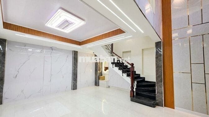NHÀ MỚI 4 TẦNG HẺM XE HƠI LẠC LONG QUÂN Q.11 - NỞ HẬU TÀI LỘC 6.4M