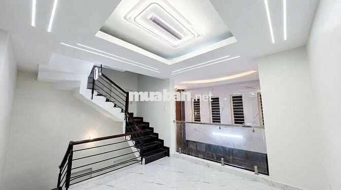 NHÀ MỚI 4 TẦNG HẺM XE HƠI LẠC LONG QUÂN Q.11 - NỞ HẬU TÀI LỘC 6.4M