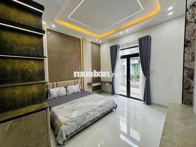 Bán nhà 3 tầng, 94m2, HXH, full nội thất, Huỳnh Văn Nghệ, Tân Bình