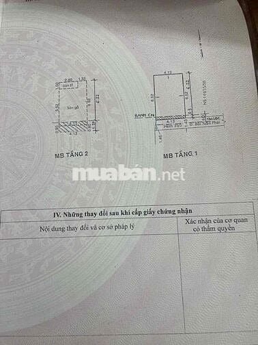 Chính chủ bán nhà Tân Phú 4x7m ( 2 tầng), giá 2,7 tỷ TL, nhà rất đẹp.