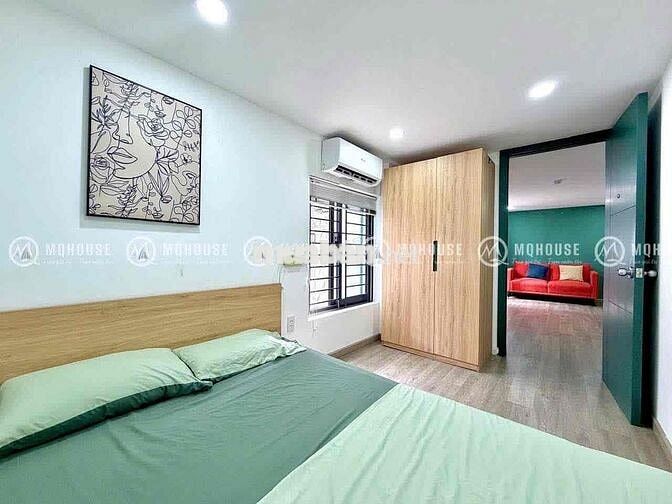 CHDV full nội thất 1pn - studio ban công, cửa sổ máy giặt riêng