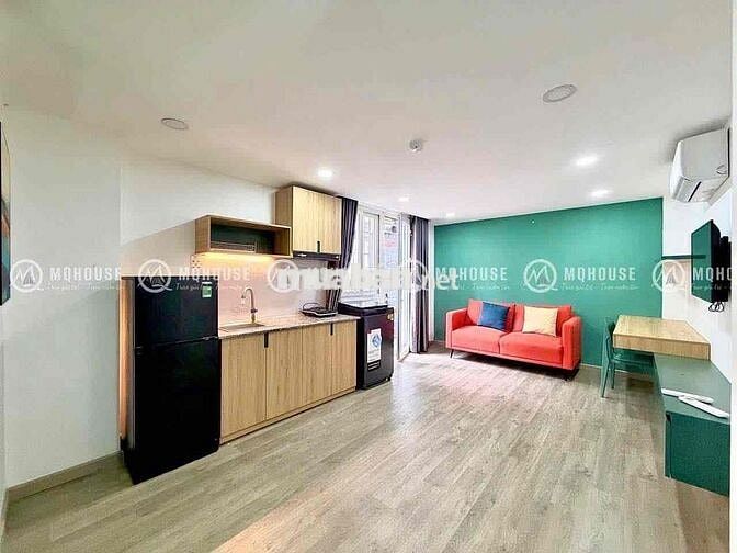 CHDV full nội thất 1pn - studio ban công, cửa sổ máy giặt riêng