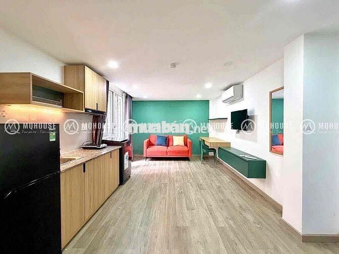 CHDV full nội thất 1pn - studio ban công, cửa sổ máy giặt riêng