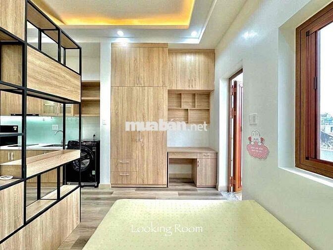 cho thuê căn hộ tách bếp ngay - hoà bình - tô hiệu ban công full nt