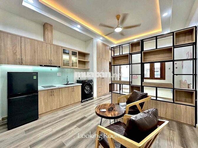 cho thuê căn hộ tách bếp ngay - hoà bình - tô hiệu ban công full nt