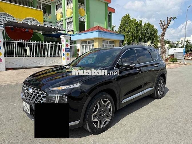 Hyundai Santafe Dầu Full Đặc Biệt 2021 Đen