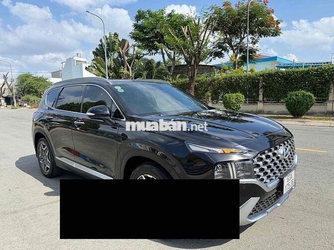 Hyundai Santafe Dầu Full Đặc Biệt 2021 Đen